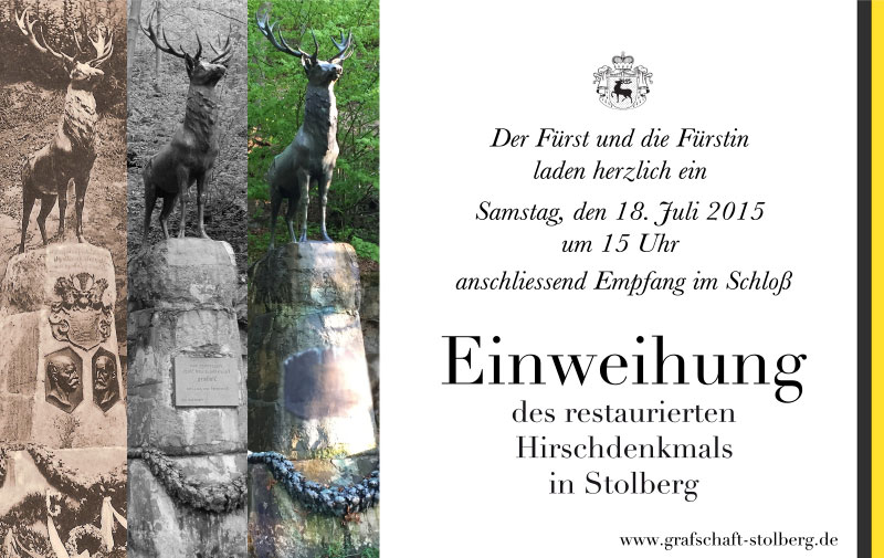Einweihung Hirschdenkmal Stolberg Harz
